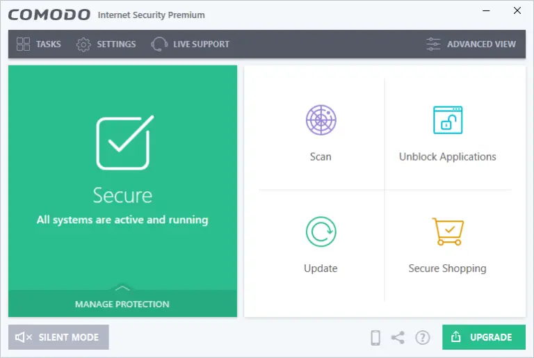 Comodo Internet Security ekran görüntüsü
